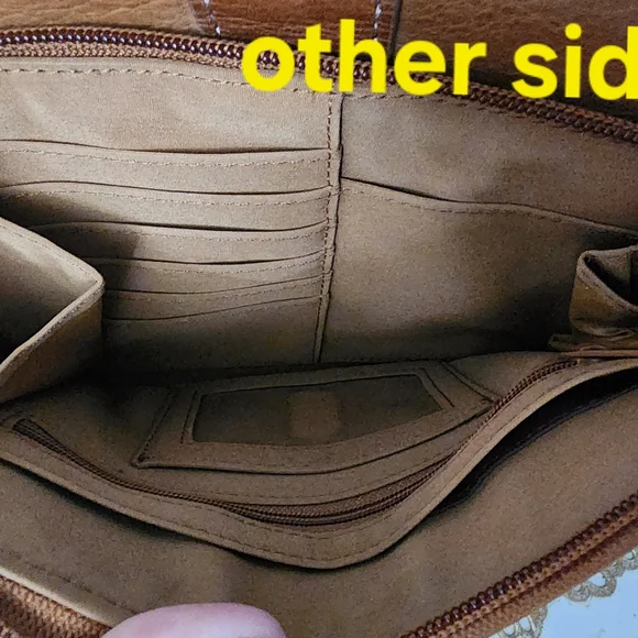 Fossil Brown Leather Crossbody Bag - Picture 9 of 15